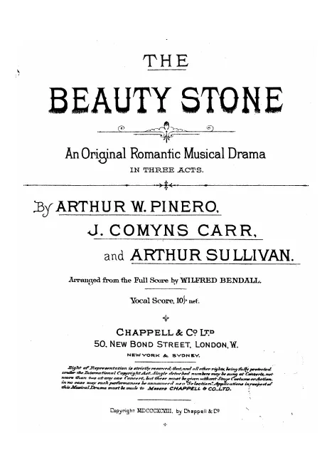 First page of The Beauty Stone