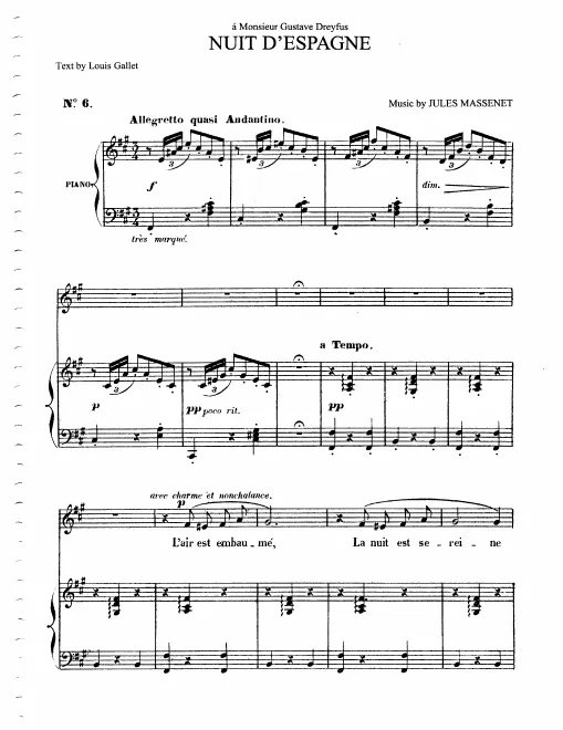 First page of Nuit d'Espagne
