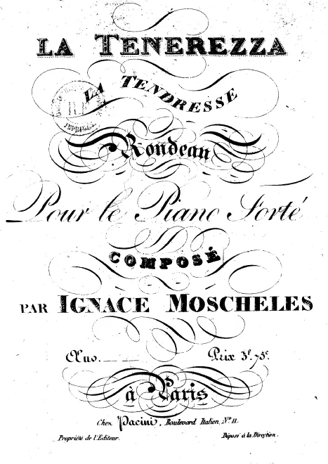 First page of La Tenerezza, Op.52