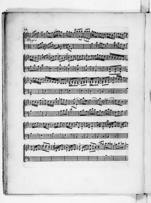 First page of Keyboard Sonata in G minor
