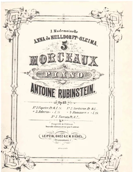 First page of 5 Morceaux