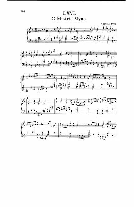 First page of O Mistress Mine