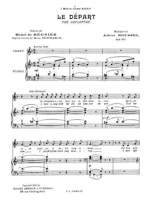First page of 4 Poèmes