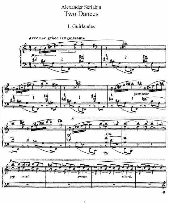 First page of 2 Danses