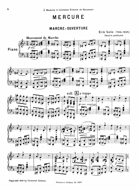 First page of Mercure