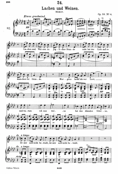 First page of Lachen und Weinen