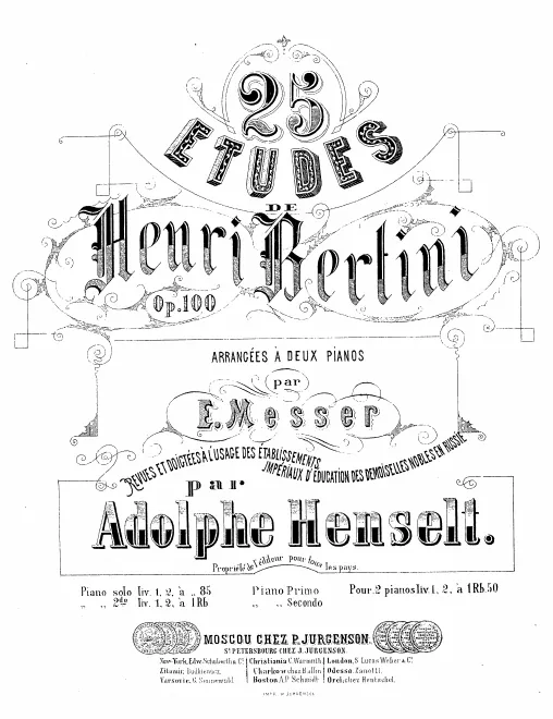 First page of 25 Etudes faciles et progressives