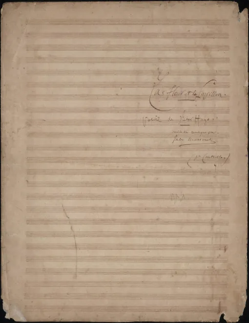 First page of La fleur et le papillon