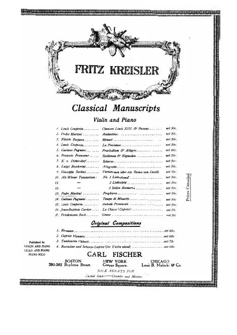 First page of Preghiera in the style of Martini