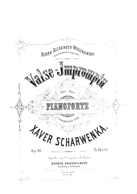 First page of Valse-Impromptu, Op.30