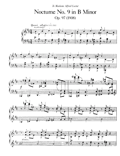First page of Nocturne No.9