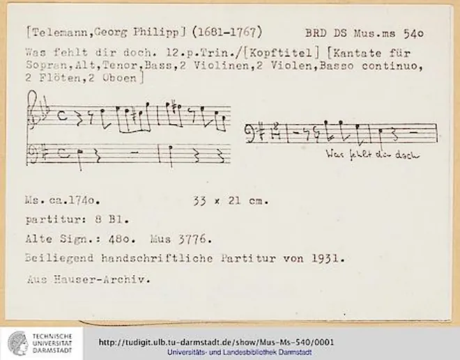 First page of Was fehlt dir doch