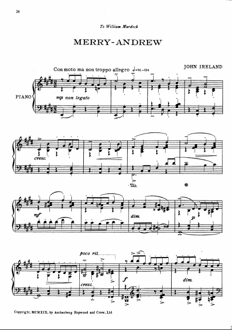 First page of Merry Andrew