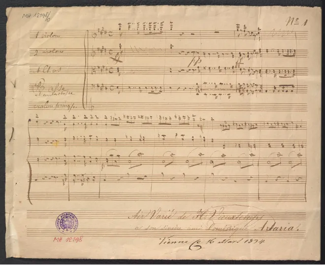 First page of Air varié No. 7