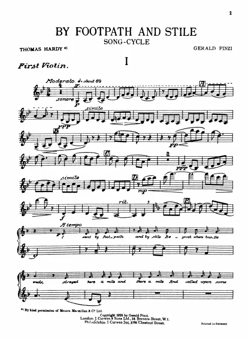 First page of By Footpath and Stile