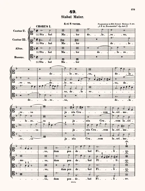 First page of Stabat Mater