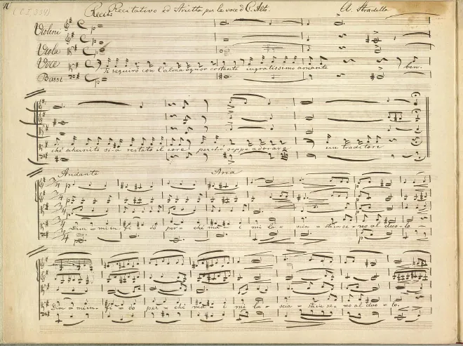 First page of Ti seguiro con l'alma