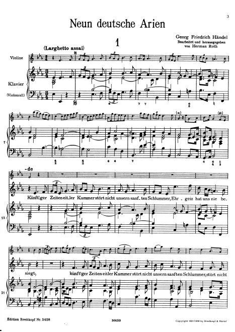First page of 9 German Arias