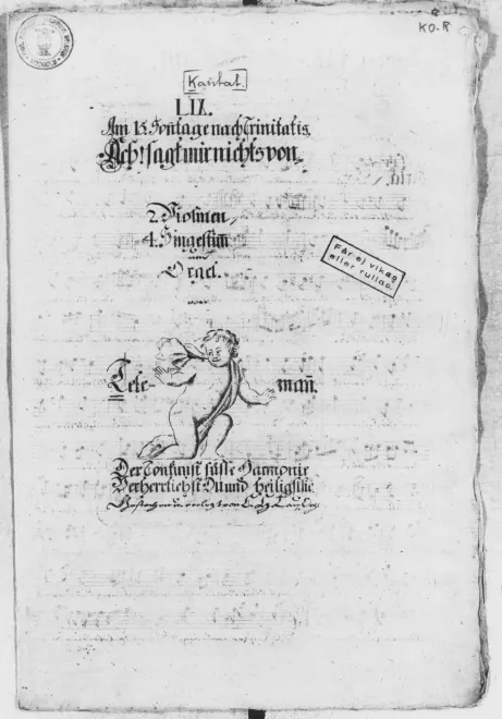 First page of Ach sagt mir nichts von Gold und Schätzen