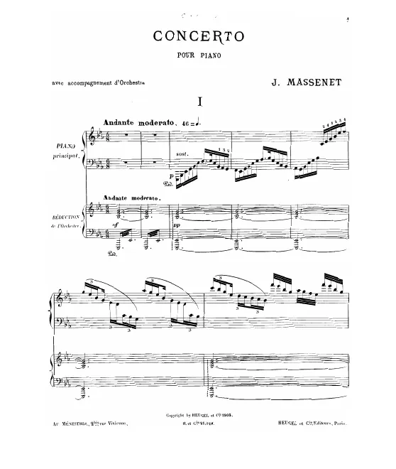 First page of Piano Concerto
