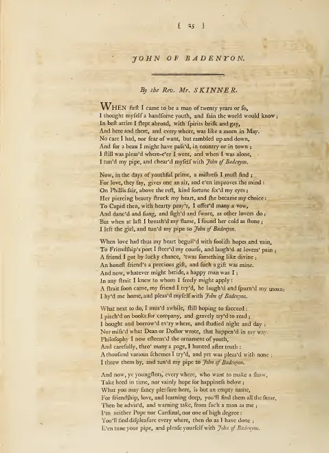 First page of John of Badenyon