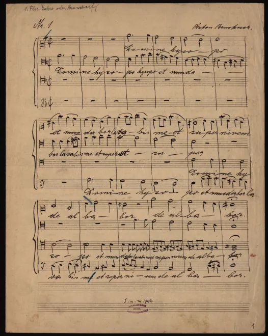 First page of 2 Asperges me