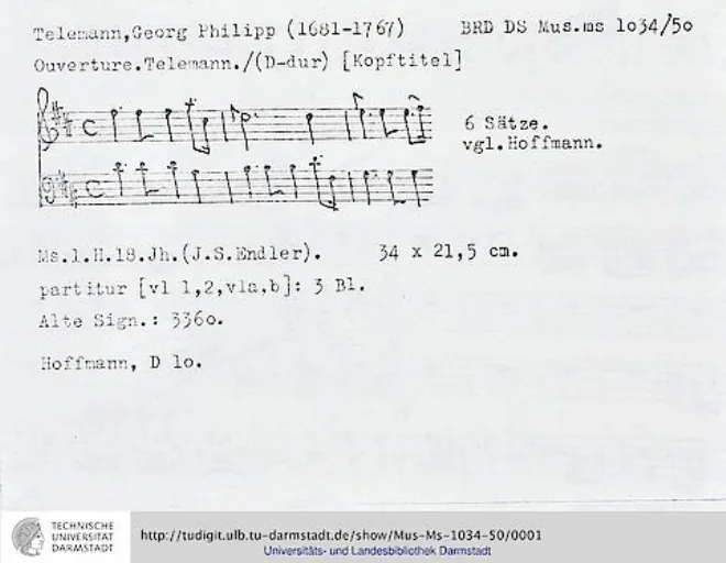 First page of Ouverture-Suite