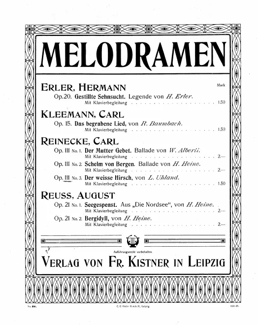 First page of 4 Melodramas
