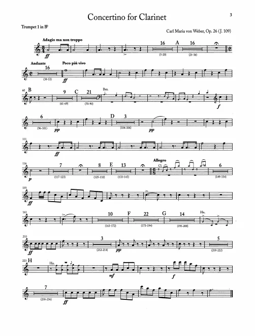 Trumpet 1 (B, transposed)