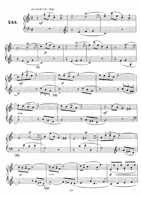 First page of Keyboard Sonata in C major