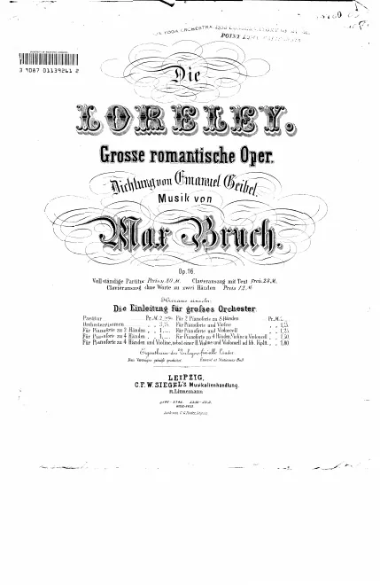 First page of Die Loreley