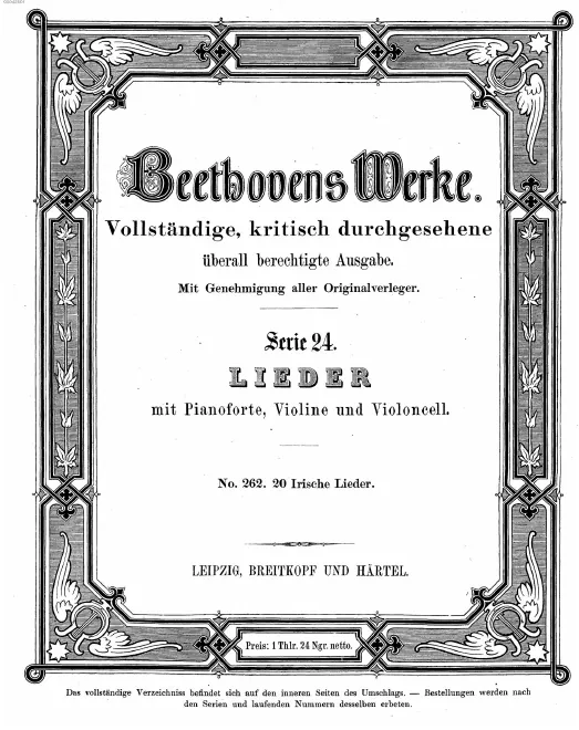 First page of 20 Irish Songs