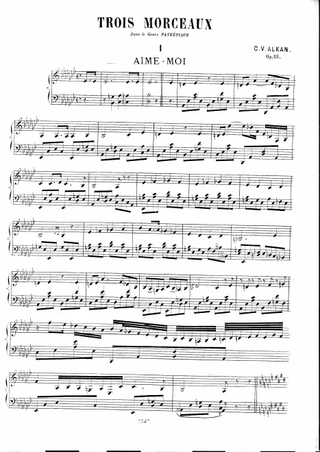 First page of 3 Morceaux dans le Genre pathétique