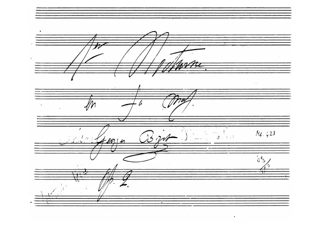 First page of Nocturne in F major