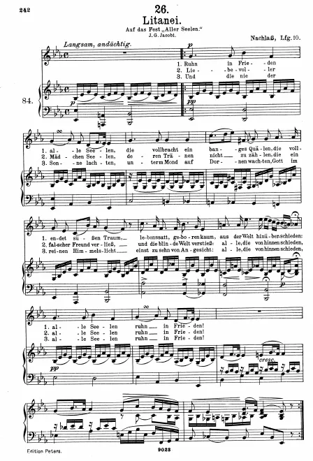 First page of Am Tage Aller Seelen
