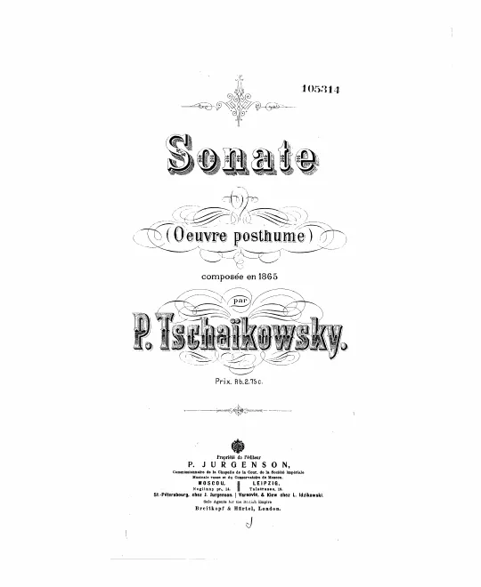 First page of Piano Sonata