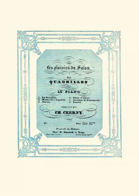 First page of Les plaisirs du salon