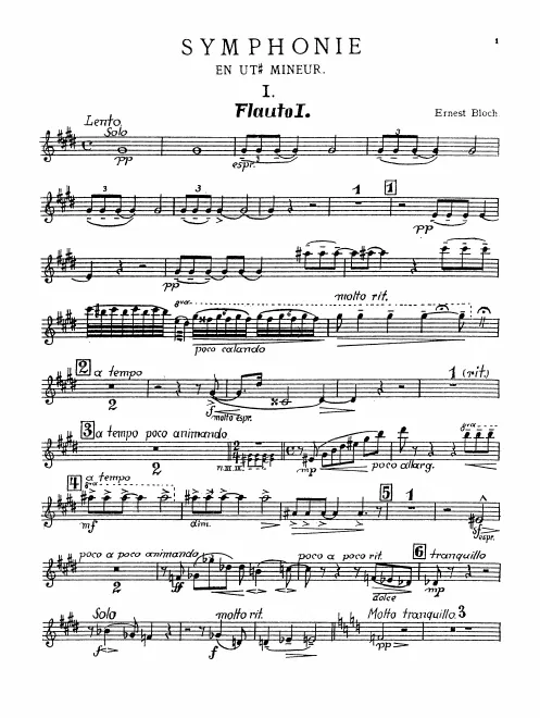 First page of Symphonie en ut dièse mineur