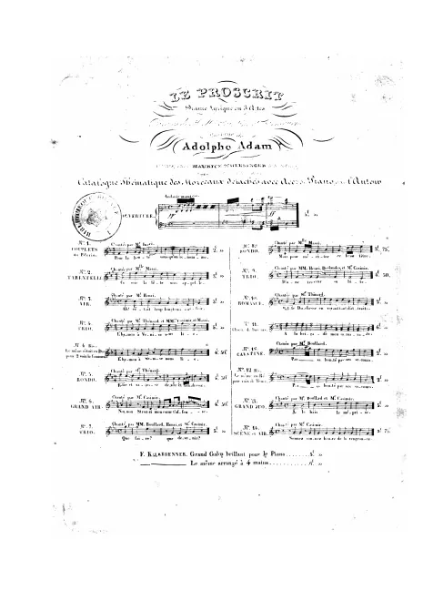 First page of Le proscrit, ou Le tribunal invisible