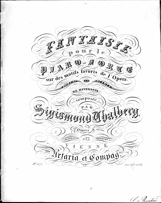 First page of Fantaisie sur des motifs favoris de 'Robert le diable'
