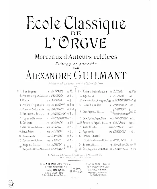 First page of Fantaisia and Fugue in C minor
