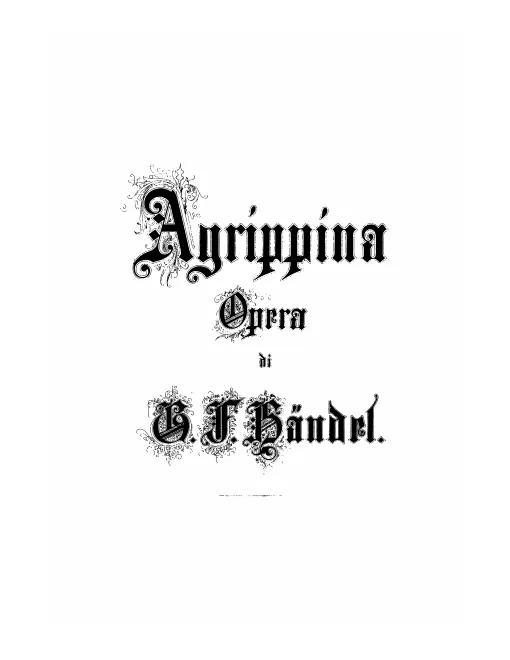 First page of Agrippina