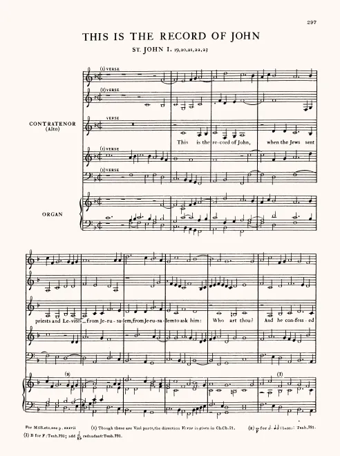 First page of This Is the Record of John