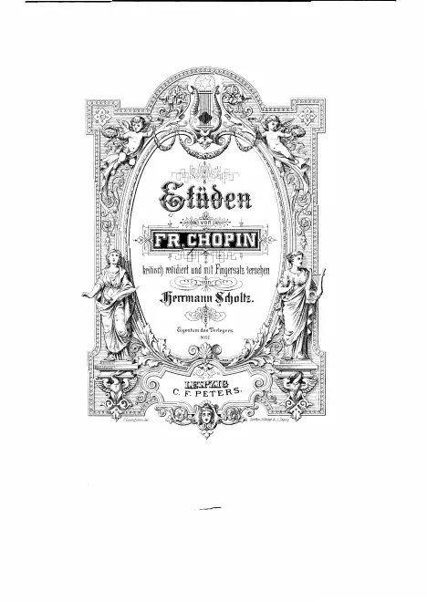 First page of Fr. Chopin's sämtliche Pianoforte-Werke