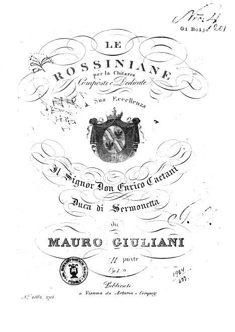 First page of Rossiniana No.2
