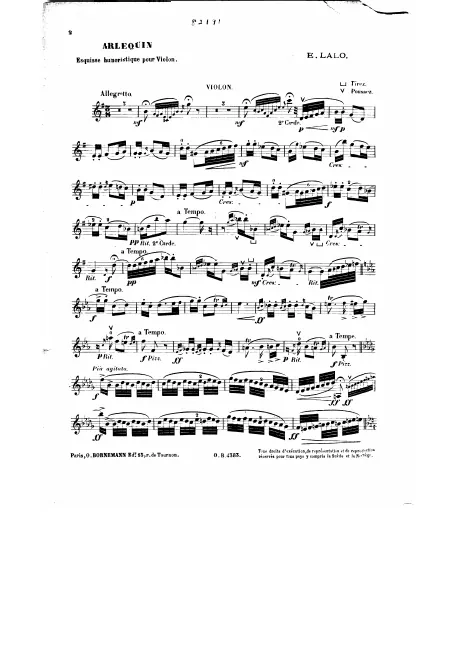 First page of Arlequin