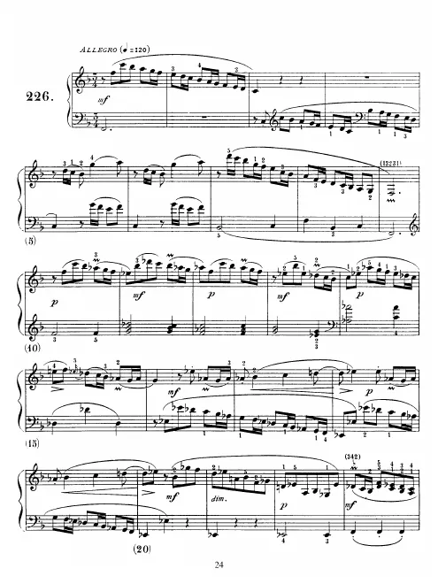 First page of Keyboard Sonata in F major