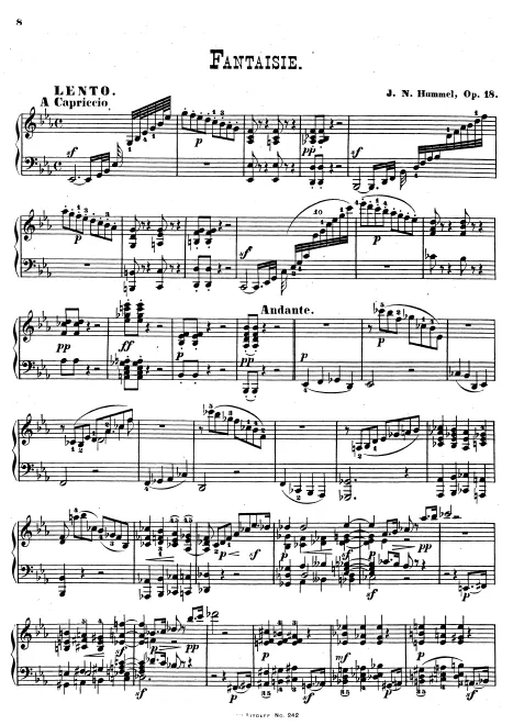 First page of Fantaisie