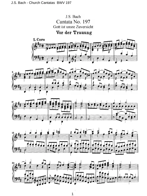 First page of Gott ist unsre Zuversicht