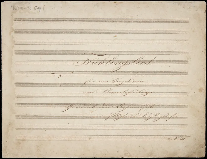 First page of Frühlingslied